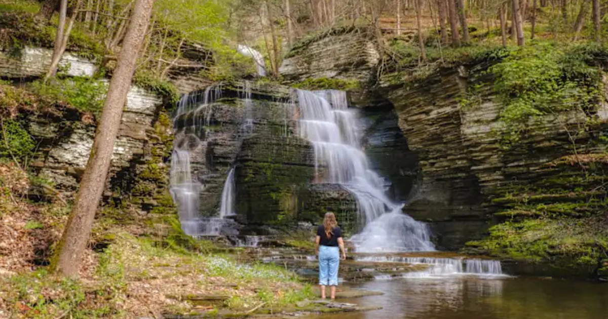The New York Campground Puts You to Sleep Next to a Waterfall